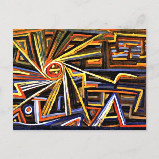 Klee - Radiatie en rotatie Briefkaart (Voorkant)