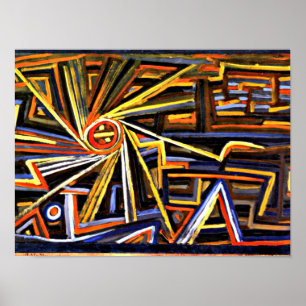 Klee - Radiatie en rotatie Poster