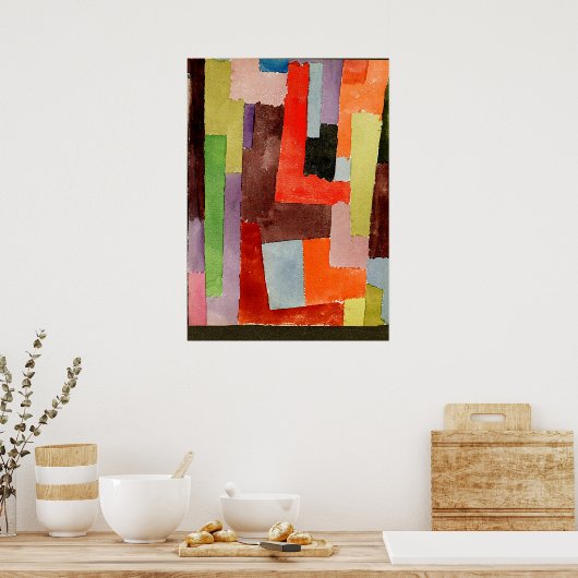 Klee - Rechte Hoeken Poster (Keuken)