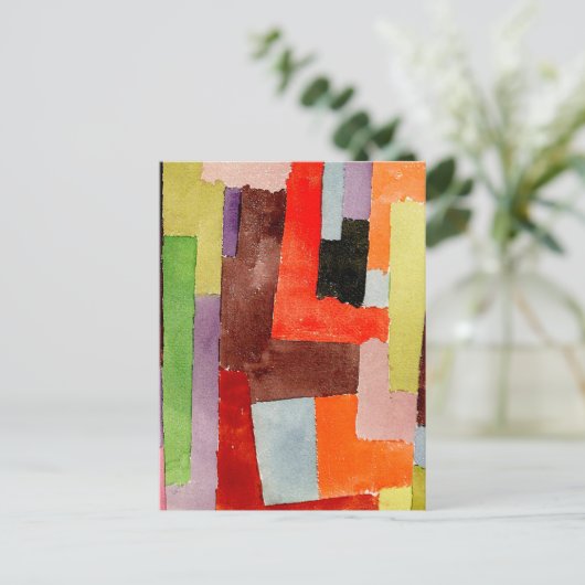 Klee - rechterhoeken briefkaart (Staand voorkant)