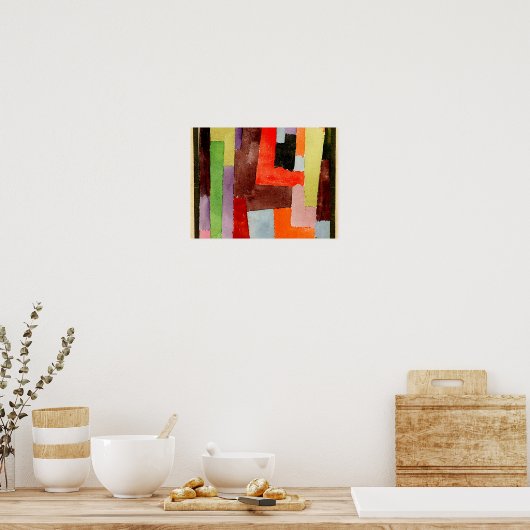 Klee - rechterhoeken poster (Keuken)