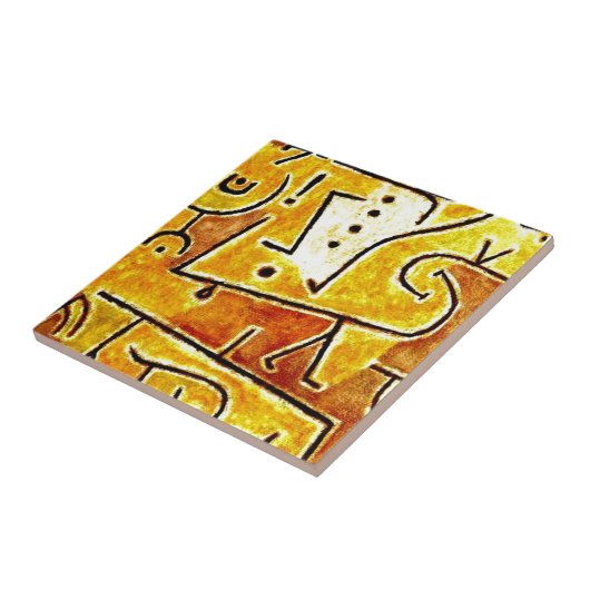 Klee - Red Waistcoat Tegeltje (Zijkant)