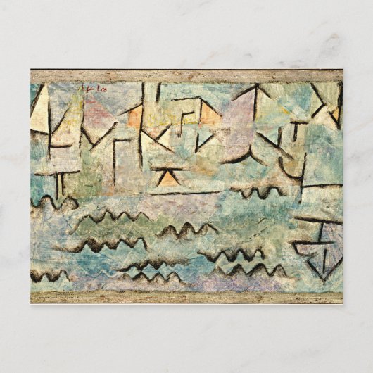 Klee - Rijn in Duisburg, HD Briefkaart (Voorkant)