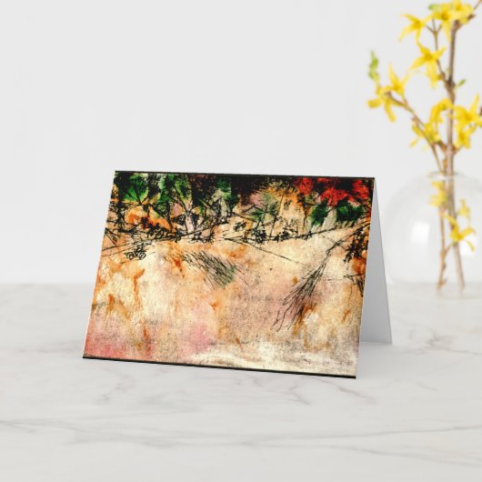 Klee - Road Junction (houtskooltekening) Kaart (Gele Bloem)