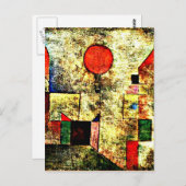 Klee - Rode ballon Briefkaart (Voorkant / Achterkant)