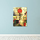 Klee - Rode ballon Canvas Afdruk (Insitu (Houten vloer))