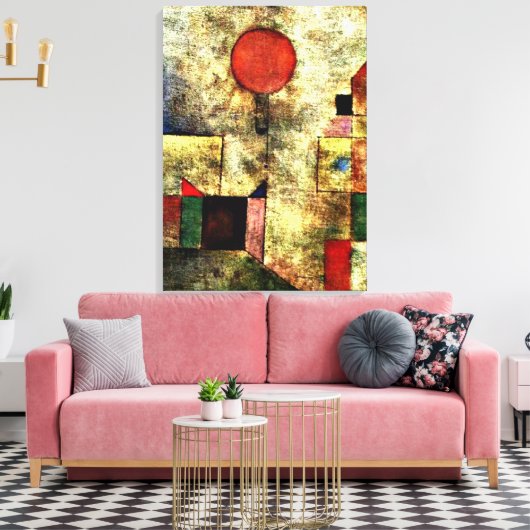 Klee - Rode ballon Canvas Afdruk (Insitu (Woonkamer))