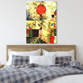 Klee - Rode ballon Canvas Afdruk (Insitu (Slaapkamer))