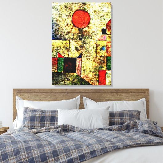 Klee - Rode ballon Canvas Afdruk (Insitu (Slaapkamer))