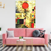 Klee - Rode ballon Canvas Afdruk (Insitu (Woonkamer))