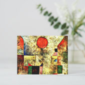 Klee - Rode ballon Feestdagenkaart (Staand voorkant)