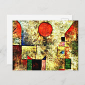 Klee - Rode ballon Feestdagenkaart (Voorkant / Achterkant)