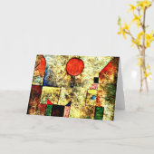 Klee - Rode ballon Kaart (Gele Bloem)