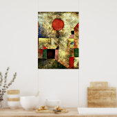Klee: Rode ballon Poster (Keuken)