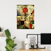 Klee: Rode ballon Poster (Thuiskantoor)
