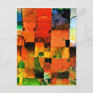 Klee - Rode en Witte Domes, Briefkaart