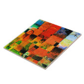 Klee - Rode en Witte Domes Tegeltje (Zijkant)