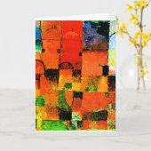 Klee - Rode en Witte Koepels 2021 groot Kaart (Gele Bloem)