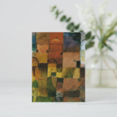 Klee - Rode en witte koepels schilderen Briefkaart (Staand voorkant)