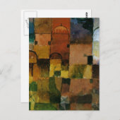 Klee - Rode en witte koepels schilderen Briefkaart (Voorkant / Achterkant)