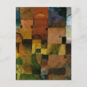 Klee - Rode en witte koepels schilderen Briefkaart (Voorkant)