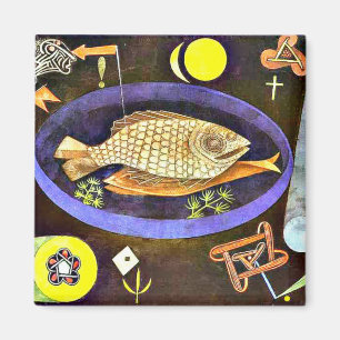 Klee - rond de vis, magneet