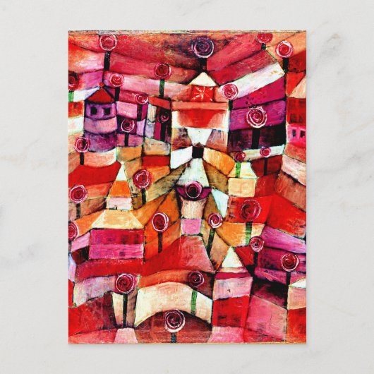 Klee - Roos Garden Briefkaart (Voorkant)