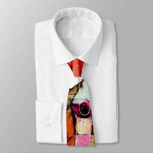 Klee - Roos Garden, kunstwerk 1920 Stropdas (Gebonden)