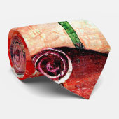 Klee - Roos Garden, kunstwerk 1920 Stropdas (Opgerold)