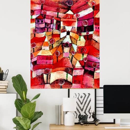 Klee - Roos Garden Poster (Thuiskantoor)