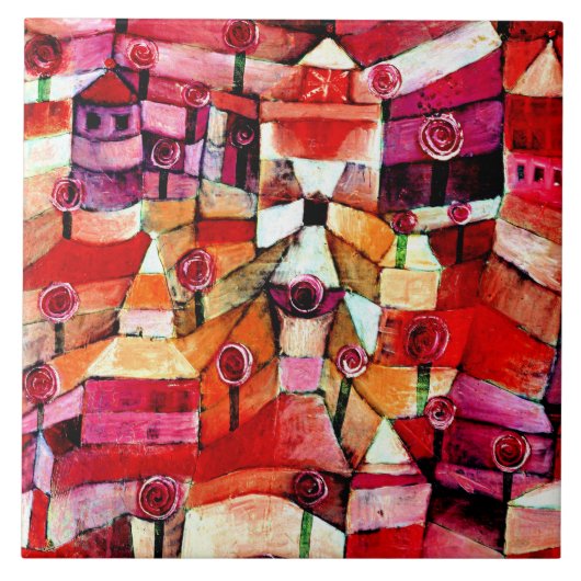 Klee - Rosentuin Tegeltje (Voorkant)