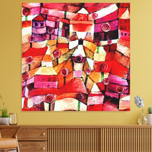 Klee - Rozentuin Canvas Afdruk (Insitu (Woonkamer))