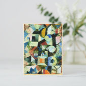 Klee - Samenstelling met de gele halve maan Feestdagenkaart (Staand voorkant)