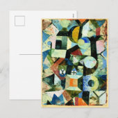 Klee - Samenstelling met de gele halve maan Feestdagenkaart (Voorkant / Achterkant)