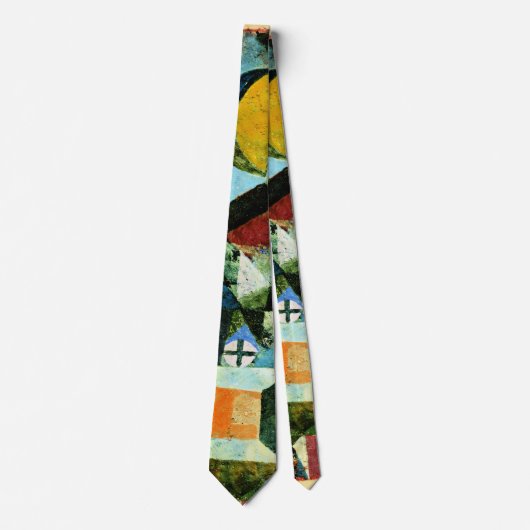 Klee - Samenstelling met de gele halve maan Stropdas (Voorkant)