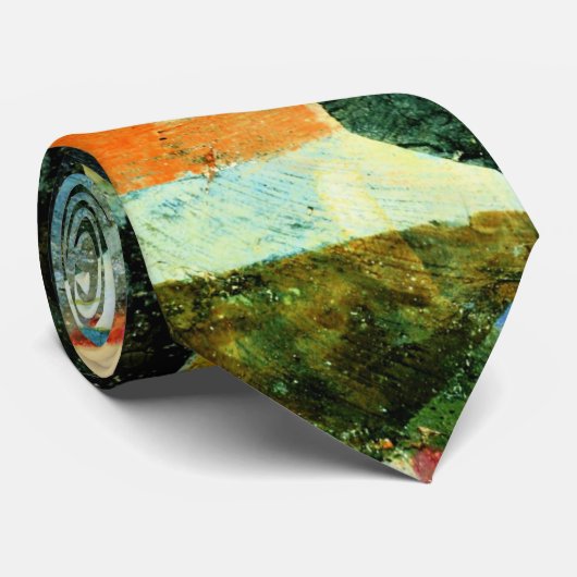 Klee - Samenstelling met de gele halve maan Stropdas (Opgerold)