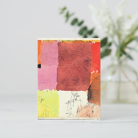 Klee - Samenstelling met figuren, Briefkaart (Staand voorkant)