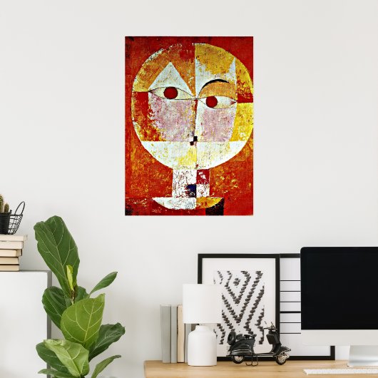 Klee - Senecio Poster (Thuiskantoor)