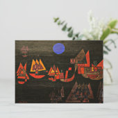 Klee - Ships in the Night Feestdagenkaart (Staand voorkant)