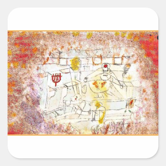 Klee - Slechte Band, Vierkante Sticker (Voorkant)