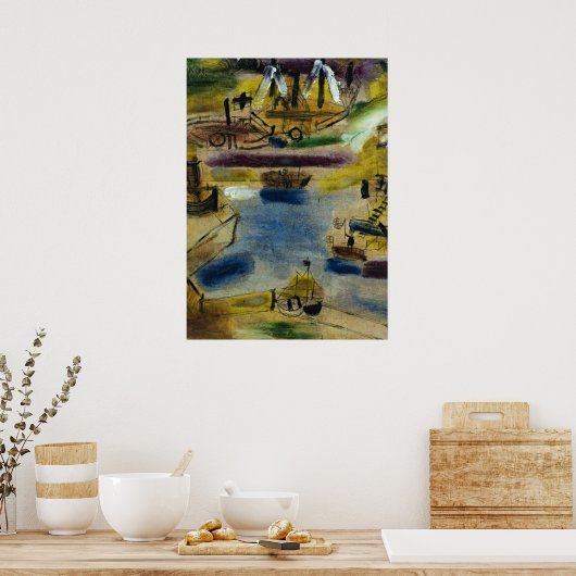 Klee - Small Harbour Scene Poster (Keuken)