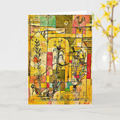 Klee - Sprookje van Hoffmann, beroemd schilderij Kaart (Gele Bloem)