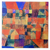 Klee - Stad met de Drie Koepels Tegeltje (Voorkant)