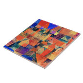 Klee - Stad met de Drie Koepels Tegeltje (Zijkant)