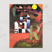 Klee - Stad R Briefkaart (Voorkant)