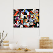 Klee - Stad R; Paul Klee kunstwerk Poster (Keuken)