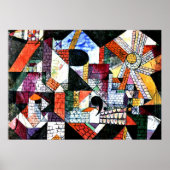 Klee - Stad R; Paul Klee kunstwerk Poster (Voorkant)