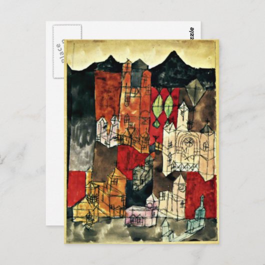 Klee - Stad van Kerken Briefkaart (Voorkant / Achterkant)