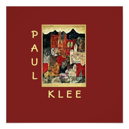 Klee - Stad van Kerken Perfect Poster (Voorkant)