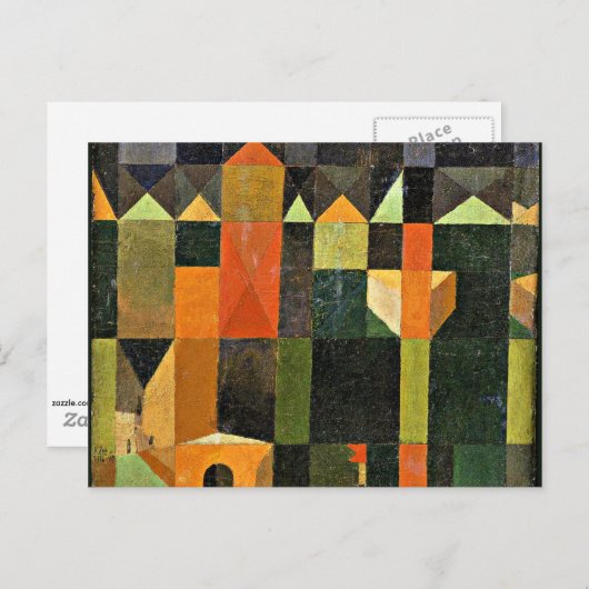 Klee - Stad van torens Briefkaart (Voorkant / Achterkant)